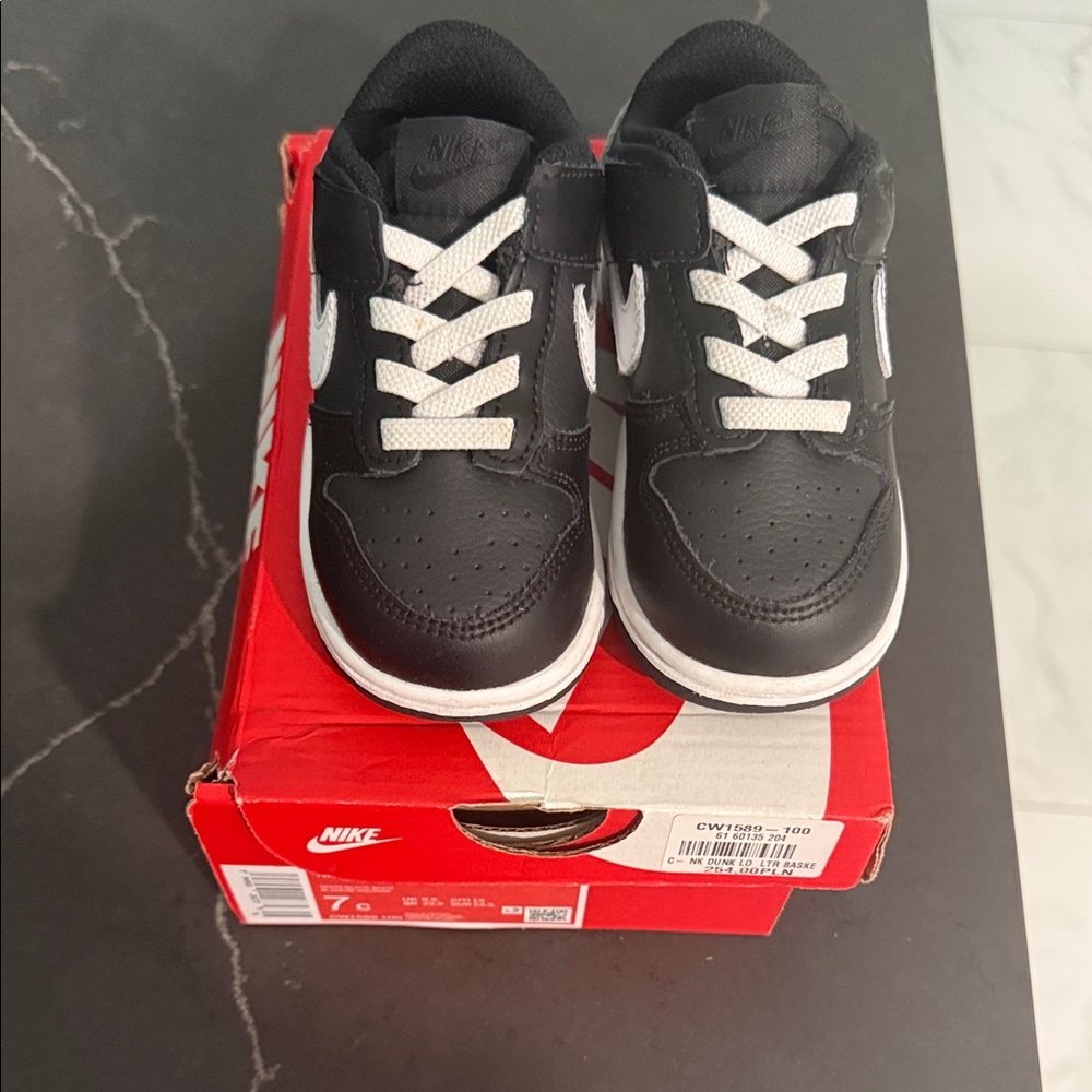 Nike Kids Black and White Sneakers